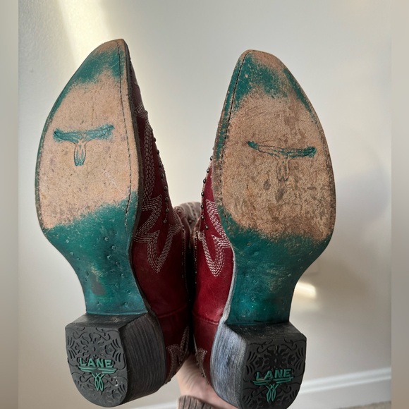 Red cowgirl boots size 10 - Picture 7 of 8